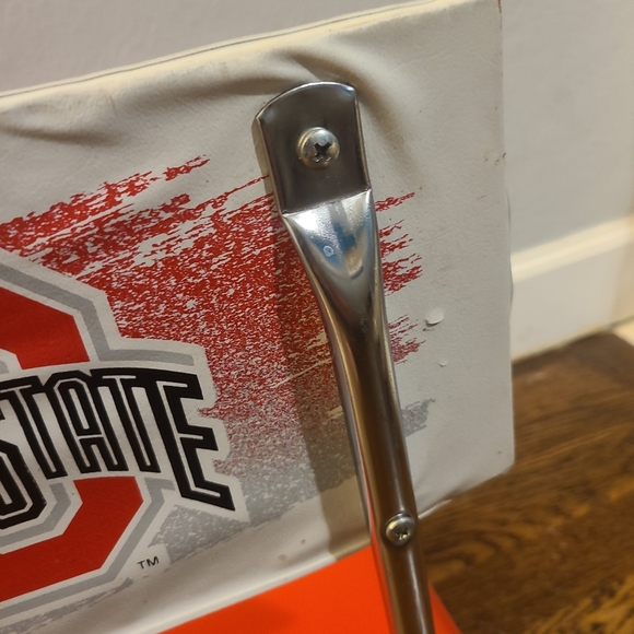 VINTAGE OHIO STATE BUCKEYES OSU FOLDING CUSHIONED STADIUM SEATS KR INDUSTRIES - Picture 3 of 9